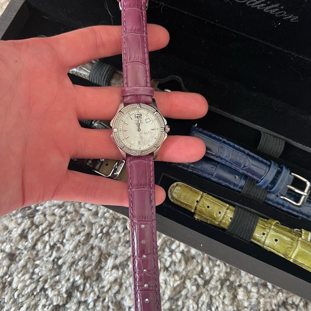Rare Invicta Leather Watch Set